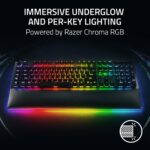 Razer BLACKWIDOW V4 PRO UK LAYOUT - Gaming Mechanical RGB Keyboard - Green Clicky Switches - Macros - Image 4
