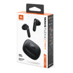 Wireless Hands Free JBL Wave Flex 2 Earbud TWS με Pure Bass ANC έως 40 Ώρες Λειτουργίας BT v5.3 IP54 και Fast Charge Θήκη Μαύρο - Image 2
