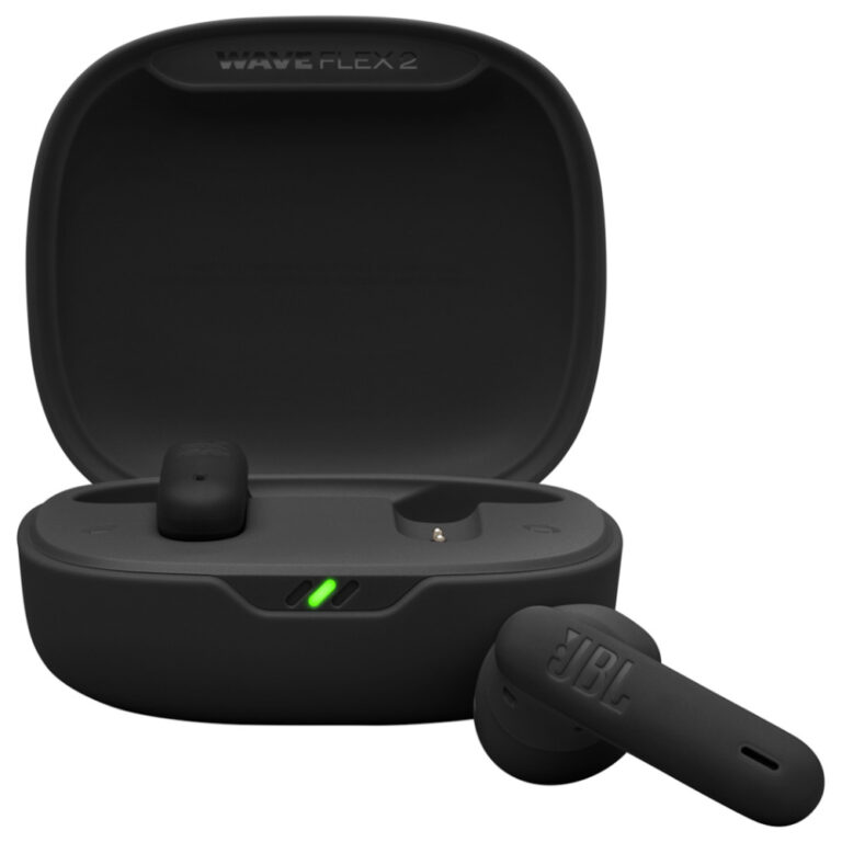 Wireless Hands Free JBL Wave Flex 2 Earbud TWS με Pure Bass ANC έως 40 Ώρες Λειτουργίας BT v5.3 IP54 και Fast Charge Θήκη Μαύρο