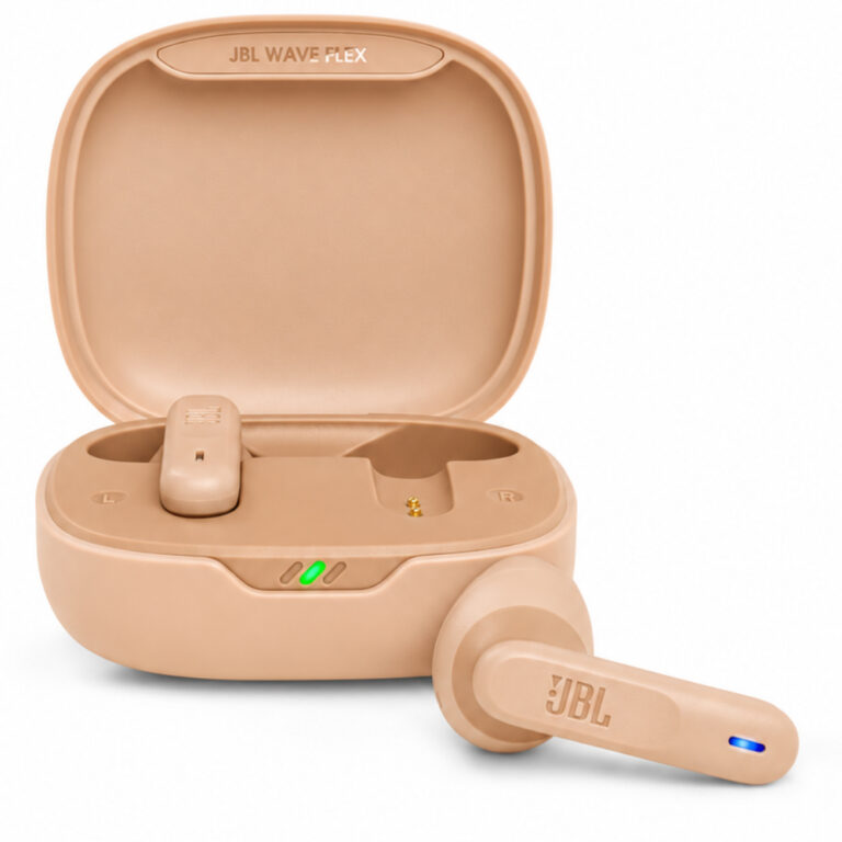 Wireless Hands Free JBL Wave Flex  Earbud με Voice Aware έως 32 Ώρες Λειτουργίας BT v5.2 IP54 Beige