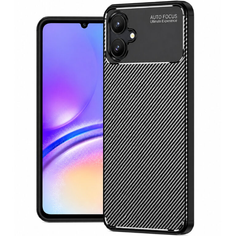 Θήκη Ancus AutoFocus Carbon Fiber για Samsung Galaxy A06 4G A06 5G Μαύρη