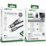 Καλώδιο Acefast C13-04 USB-C σε USB-C / USB-A 3A 60W Braided Μαύρο 1.2m - Image 2