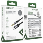 Καλώδιο Ήχου Acefast J11 USB-C σε 3.5mm Braided  Μαύρο 1m - Image 2