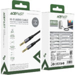 Καλώδιο σύνδεσης Ήχου Acefast J10 3.5mm Αρσενικό σε 3.5mm Αρσενικό Braided Μαύρο 1m - Image 2