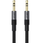 Καλώδιο σύνδεσης Ήχου Acefast J10 3.5mm Αρσενικό σε 3.5mm Αρσενικό Braided Μαύρο 1m