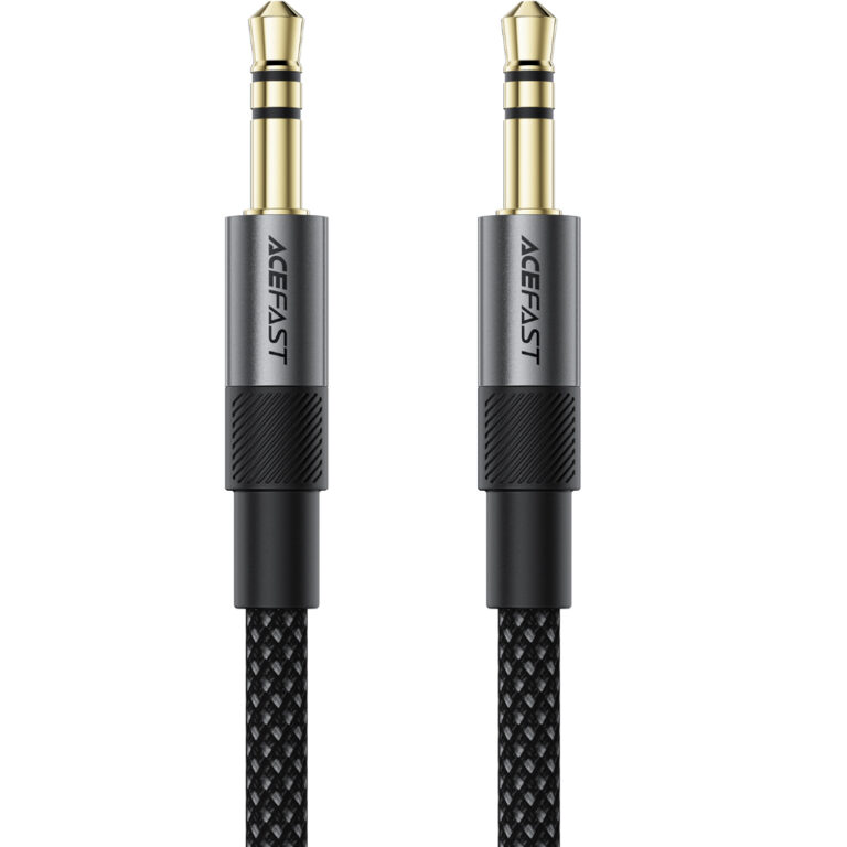 Καλώδιο σύνδεσης Ήχου Acefast J10 3.5mm Αρσενικό σε 3.5mm Αρσενικό Braided Μαύρο 1m