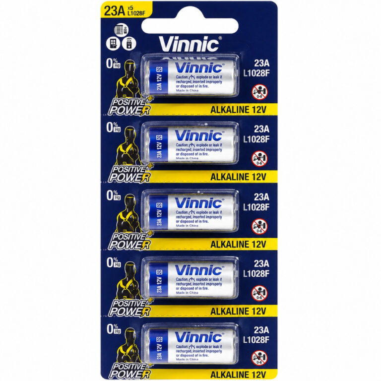 Μπαταρία Αλκαλική Vinnic L1028F size A23/23A/23GA/A23/E23A/GP23A/K23A/L1028/LR23A/LRV08/LRVO8/MN21/MS21/V23/V23GA/VR22 12V Τεμ. 5