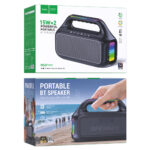 Φορητό Ηχείο Wireless Hoco HC47 Delight TWS BT 6.0 2400mAh 2x15W με FM Micro-SD USB Playback και AUX Μαύρο - Image 2