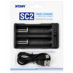 Φορτιστής Μπαταριών Βιομηχανικού Τύπου Xtar SC2 USB-C για 18650 18700 20700 21700 22650 25500 26650 - Image 2