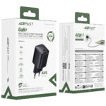 Φορτιστής Ταξιδίου Acefast A136 Mini Fast Charging 1xUSB-C PD40W QC3.0 GaN Μαύρος - Image 2