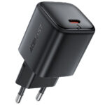 Φορτιστής Ταξιδίου Acefast A136 Mini Fast Charging 1xUSB-C PD40W QC3.0 GaN Μαύρος