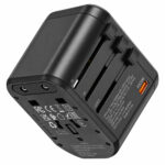 Φορτιστής Ταξιδίου Hoco. DC44 Universal Converter US EU AU UK με 2xUSB-A 1xUSB-C PD20W Μαύρος - Image 3