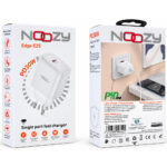 Φορτιστής Ταξιδίου Noozy Edge E25 1xUSB-C PD30W Λευκός - Image 2