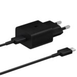 Φορτιστής Ταξιδίου Samsung Fast Charging EP-T1510XBEGEU 15W με Καλώδιο USB-C σε USB-C  Μαύρο - Image 2