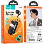 Bluetooth Hands Free Hoco. DES54 String v5.4 70mAh 10hr Talk Time Μήκος Καλωδίου 30cm Μαύρο - Image 2