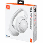 Bluetooth Ακουστικά Over Ear Ασύρματα & Ενσύρματα JBL Tune 720BT με Pure Bass Voice Aware Jack 3.5mm 76h Playtime και Quick Charge White - Image 2