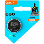 Buttoncell Vinnic CR2477 3V με Διάτρητη Συσκευασία 1 Τεμάχιο