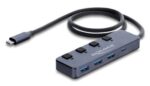 DELOCK USB-C hub 64384 με διακόπτες