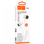 Hands Free Hoco M120 Gratified USB-C Universal Earphones Hi-Fi Stereo RGB Λευκά-Ασημί 1.2m - Image 2