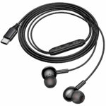 Hands Free Hoco M120 Gratified USB-C Universal Earphones Hi-Fi Stereo RGB Μαύρα 1.2m - Image 3