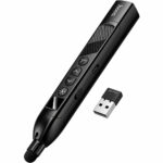 Hoco GM205 Smart Active Pen 2.4GHz 180mAh USB-A USB-C Ιδανικό για Έλεγχο Παρουσιάσεων με Laser και Τηλεσκοπικό Pointer έως 38.5cm Μαύρο