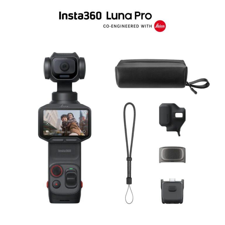Insta360 Luna Pro Standard Bundle Black - 1-Inch 8K Leica Sensor