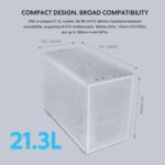 Lian Li Dan-B4 White - mATX Mesh - PC Gaming Case - 2x 120mm Fans Included - GPU Support 358.9mm - Image 3