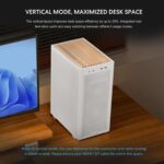 Lian Li Dan-B4 Wood White - mATX Mesh - PC Gaming Case - 2x 120 Fans Included - GPU Support 358.9mm - Image 3