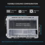 Lian Li Dan-B4 Wood White - mATX Mesh - PC Gaming Case - 2x 120 Fans Included - GPU Support 358.9mm - Image 4