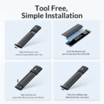 ORICO θήκη για M.2 NVMe & SATA SSD PWDM2-G2, 10Gbps, tool free, μπλε - Image 6