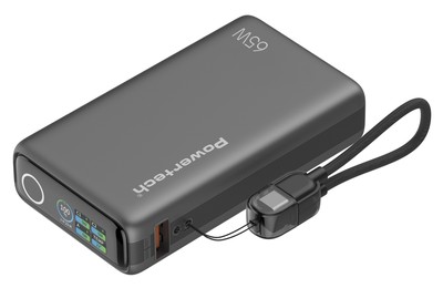 POWERTECH power bank PT-1639 με οθόνη & καλώδιο