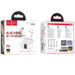 Wireless Hands Free Hoco EQ27 Fun ANC+ENC v5.4 300mAh 7 Ώρες Λειτουργίας Εναλλαγή Master / Slave Συμβατά με Siri Λευκά - Image 2