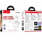 Wireless Hands Free Hoco EQ34 Plus Rima ANC+ENC v5.4 300mAh 7 Ώρες Λειτουργίας Λευκά - Image 2
