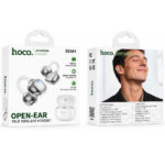 Wireless Hands Free Open-Ear Hoco. DES61 Cool TWS v6.0 250mAh 6h Ώρες Λειτουργίας Λευκά με Λευκό Silicon Sleeve - Image 2