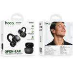 Wireless Hands Free Open-Ear Hoco. DES61 Cool TWS v6.0 250mAh 6h Ώρες Λειτουργίας Μαύρα με Μαύρο Silicon Sleeve - Image 2