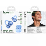 Wireless Hands Free Open-Ear Hoco. DES61 Cool TWS v6.0 250mAh 6h Ώρες Λειτουργίας Μπλε με Μπλε Silicon Sleeve - Image 2