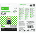 Αντάπτορας Wireless Hoco UA100 USB-A Bluetooth v6.0 με Δυνατότητα Σύνδεσης έως και 7 Συσκευές Μαύρος - Image 2