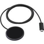 Ασύρματος Φορτιστής Slim Samsung EPP2900BBEGWW Qi2.2 25W MagSafe και MPP με USB-C Braided Καλώδιο Μαύρος - Image 3