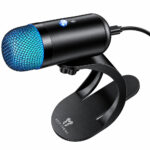 Επιτραπέζιο Μικρόφωνο Hoco L50 Profit για Streaming Gaming Video Calls RGB USB-C Πολυκατευθυντικό Μικρόφωνο Κουμπί Mute Μαύρο
