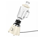 Μπλέντερ Hoco. HE33 Retro 1.5lt 500W με Λεπίδες απο Ανοξείδωτο Ατσάλι Γυάλινη Κανάτα 2 Ταχύτητες + Pulse Λευκό - Image 4