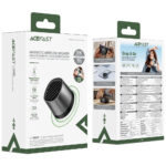 Φορητό Ηχείο Wireless Acefast K8 Go TWS ENC v6.0 600mAh 5W με Μαγνητική Βάση για Ασύρματη Φόρτιση 15W IPX4 Μαύρο - Image 2